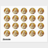 Gotische Madonna en kind stickers (Vel)