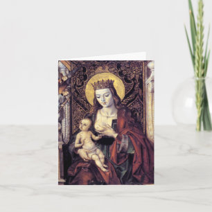 Gotische Madonna en kinderkaart Feestdagen Kaart