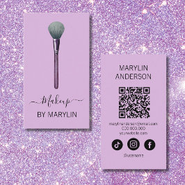 Gotische make-up poederborstel schoonheid visitekaartje