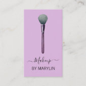 Gotische make-up poederborstel schoonheid visitekaartje (Voorkant)