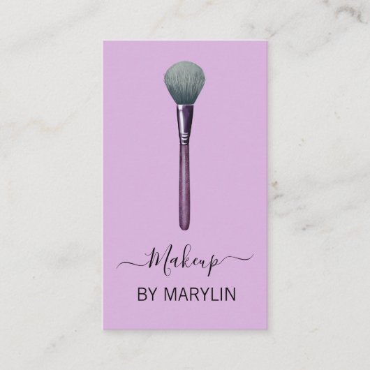 Gotische make-up poederborstel schoonheid visitekaartje (Voorkant)