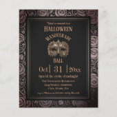 Gotische Masquerade Halloween Budget Invitation (Voorkant)