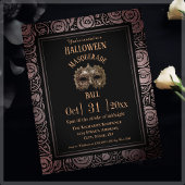 Gotische Masquerade Halloween Budget Invitation