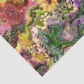 Gotische Meisje Bloemen & Raven Decoupage Tissuepapier (Detail)