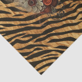 Gotische Meisje Bloemen & Raven Decoupage Tissuepapier (Detail)