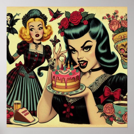  Gotische Meisjes Poster (Voorkant)