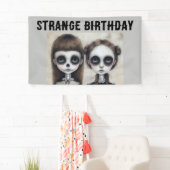 GOTISCHE MEISJES VERJAARDAGSFEESTJE GOTHIC MEISJE  SPANDOEK (Insitu)