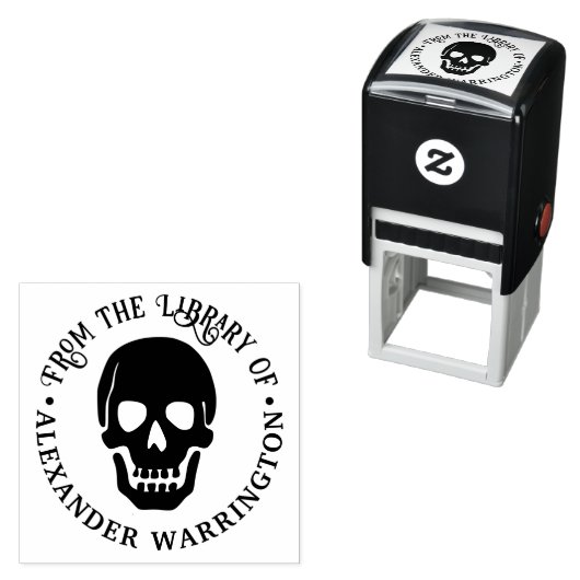 Gotische Menselijke Schedel "uit de bibliotheek va Zelfinktende Stempel (In situ)