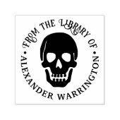 Gotische Menselijke Schedel "uit de bibliotheek va Zelfinktende Stempel (Design)