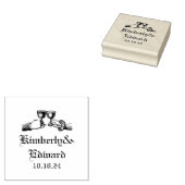 Gotische middeleeuwse fantasie bruiloft rubberstempel (Gestempeld)