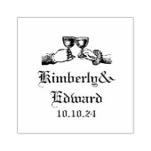 Gotische middeleeuwse fantasie bruiloft rubberstempel (Afrduk)