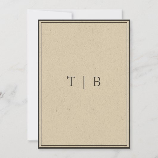  gotische middeleeuwse gargoyle grens bruiloft kaart (Achterkant)