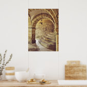 Gotische middeleeuwse kerk poster (Keuken)