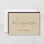 gotische middeleeuwse lijn grens bruiloft bedankkaart (Achterkant)