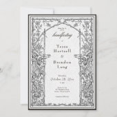  gotische middeleeuwse wijnstok grens handfasting kaart (Voorkant)