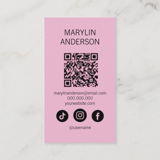 Gotische minimale compacte poeder make-up visitekaartje (Achterkant)