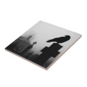 Gotische mist en kraai tegeltje (Zijkant)