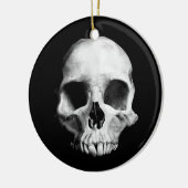 Gotische misvormde schedel keramisch ornament (Links)