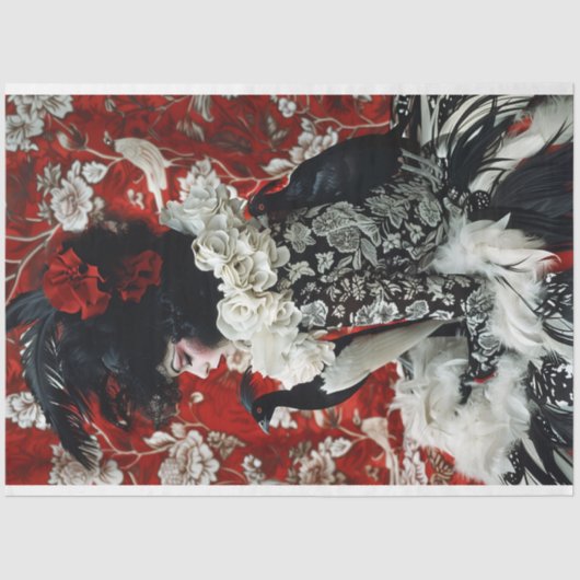 Gotische Mode Decoupage Tissuepapier (Voorkant)