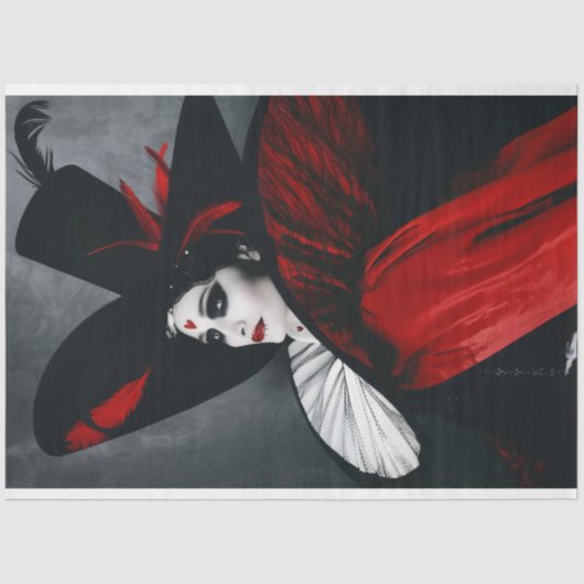 Gotische Mode Decoupage Tissuepapier (Voorkant)