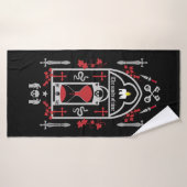 Gotische Mode stijl Badhanddoek (Badhanddoek)
