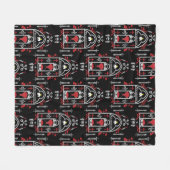 Gotische Mode stijl Fleece Deken (Voorkant (Horizontaal))