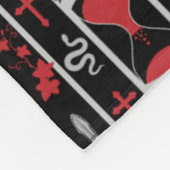 Gotische Mode stijl Fleece Deken (Hoek)