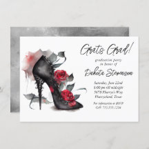 Gotische Mode Stilettos met Afstuderen van rode ro