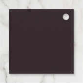 Gotische Monogram Schedel & Roos Huwelijk Bedankt Bedankjes Labels (Achterkant)