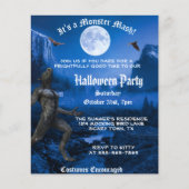 Gotische Monster Mash Weerwolf Halloween Feest Uit Flyer (Voorkant)