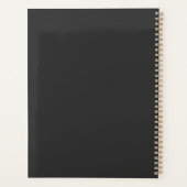 Gotische Moody Schedel en Anemonen gepersonaliseer Planner (Achterkant)