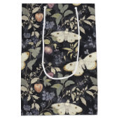  Gotische mot Bloemen Halloween Medium Cadeauzakje (Achterkant)