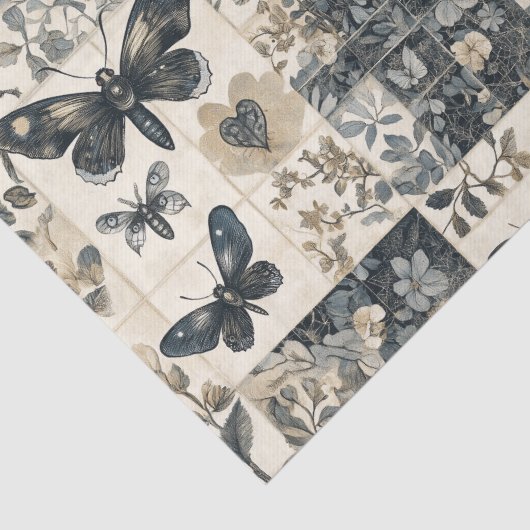  gotische mot collage decoupage tissuepapier (Detail)