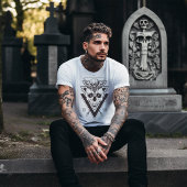 Gotische Mot & Schedel T-shirt