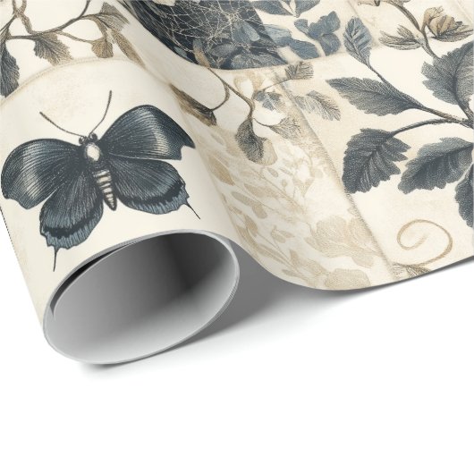  gotische mottencollage Halloween Cadeaupapier (Rol Hoek)