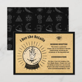 Gotische Mystieke Spirit Board Crystal Ball Detail Kaart