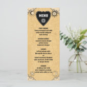 Gotische Mystieke Spirit Board Halloween Bruiloft Menu (Staand voorkant)