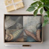 Gotische Mythologische Nymph Fantasy Dragon Collag Tissuepapier (Geschenk)