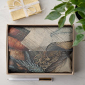 Gotische Mythologische Nymph Fantasy Dragon Collag Tissuepapier (Geschenk)