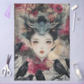 Gotische Mythologische Nymph Fantasy Dragon Tissuepapier (Craft)