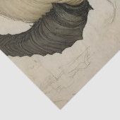 Gotische Mythologische Nymph Fantasy Dragon Tissuepapier (Detail)