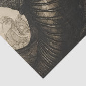 Gotische Mythologische Nymph Fantasy Dragon Tissuepapier (Detail)