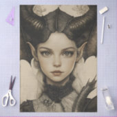 Gotische Mythologische Nymph Fantasy Dragon Tissuepapier (Craft)