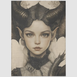 Gotische Mythologische Nymph Fantasy Dragon Tissuepapier