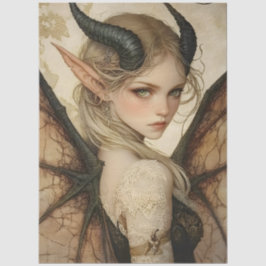 Gotische Mythologische Nymph Fantasy Dragon Tissuepapier