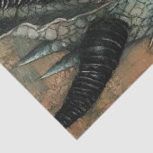 Gotische Mythologische Nymph Fantasy Dragon Tissuepapier (Detail)