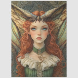 Gotische Mythologische Nymph Fantasy Dragon Tissuepapier