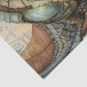 Gotische Mythologische Nymph Fantasy Dragon Tissuepapier (Detail)