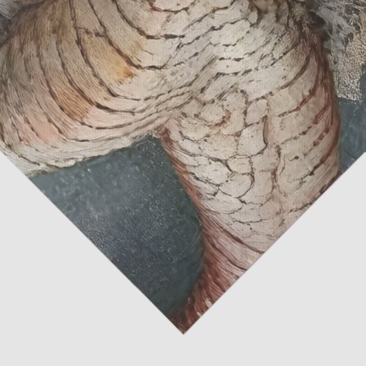 Gotische Mythologische Nymph Fantasy Dragon Tissuepapier (Detail)