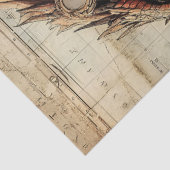 Gotische Mythologische Nymph Fantasy Dragon Tissuepapier (Detail)